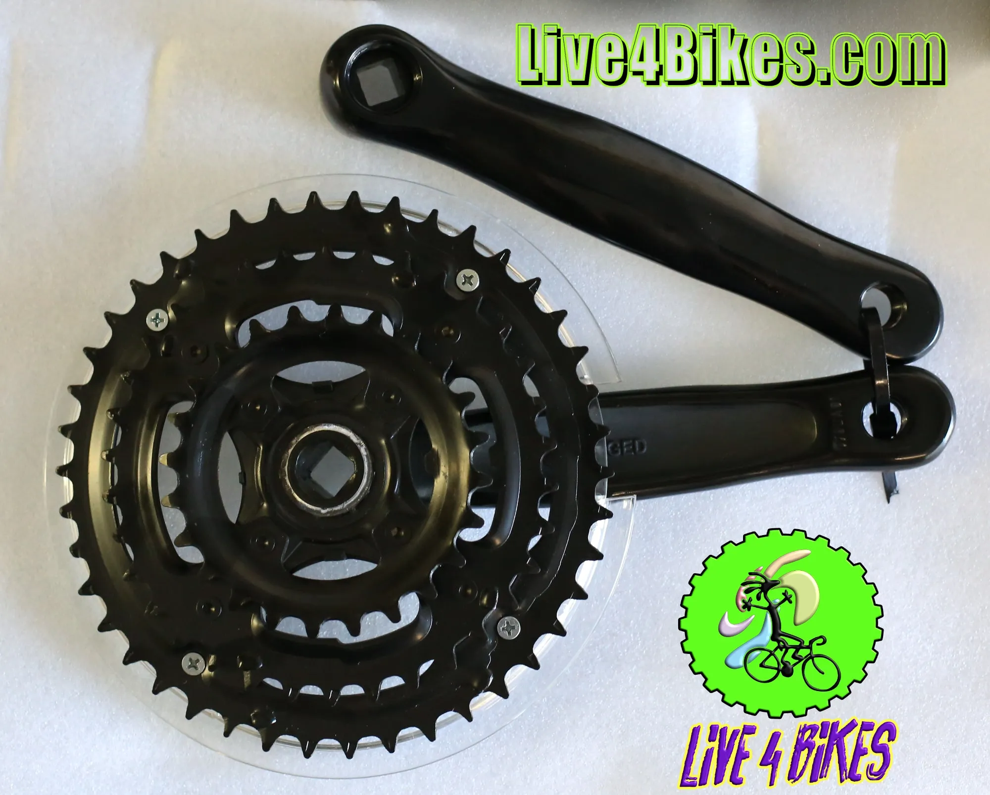 3x Speed Crankset 24/34/42t Alloy Squared Tapered 170mm  - Live 4 bikes