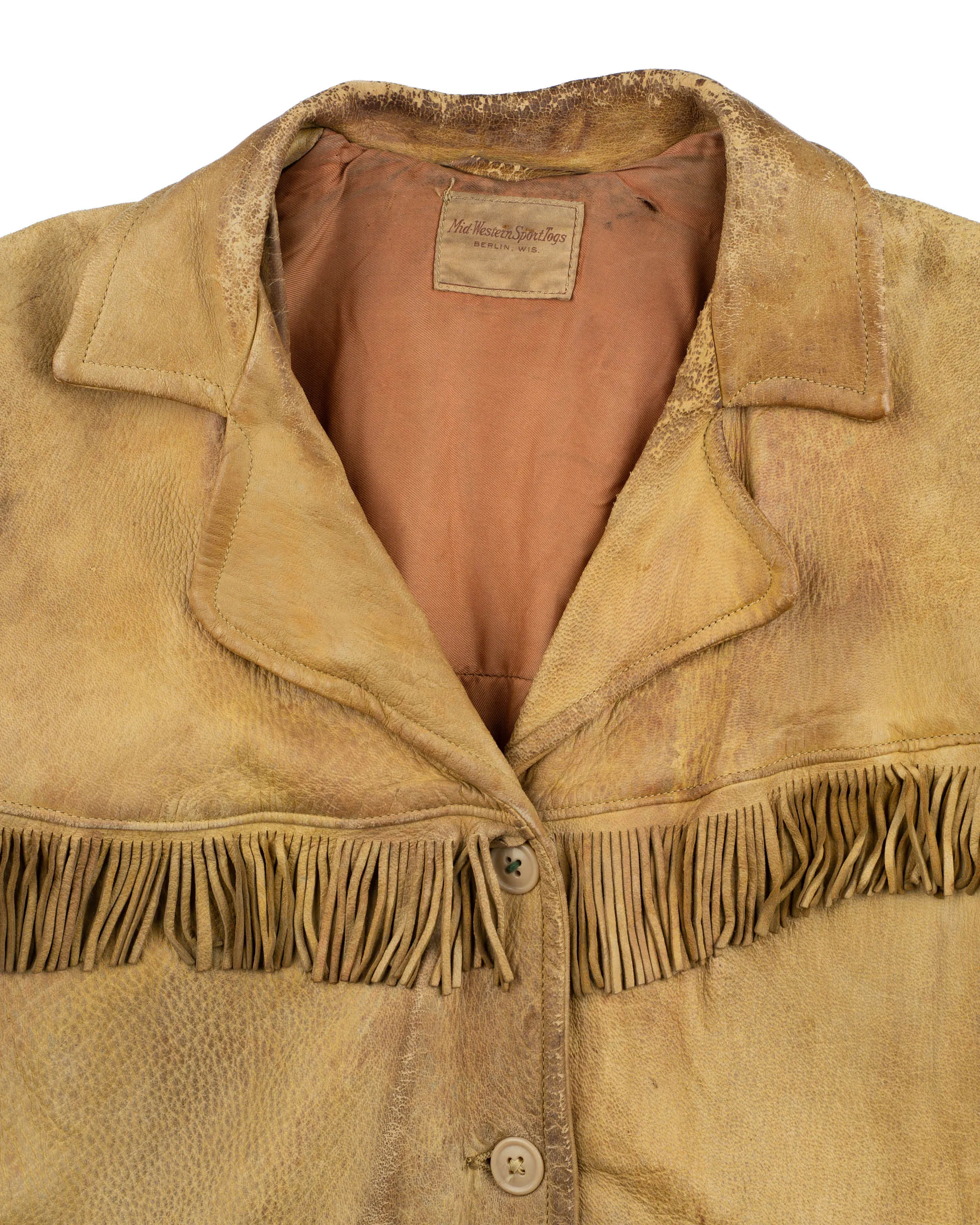 50's Buckskin Fringe Jacket - XS