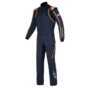 Alpinestars GP Race v2 Boot Cut Suit - Black/White/Orange Fluorescent