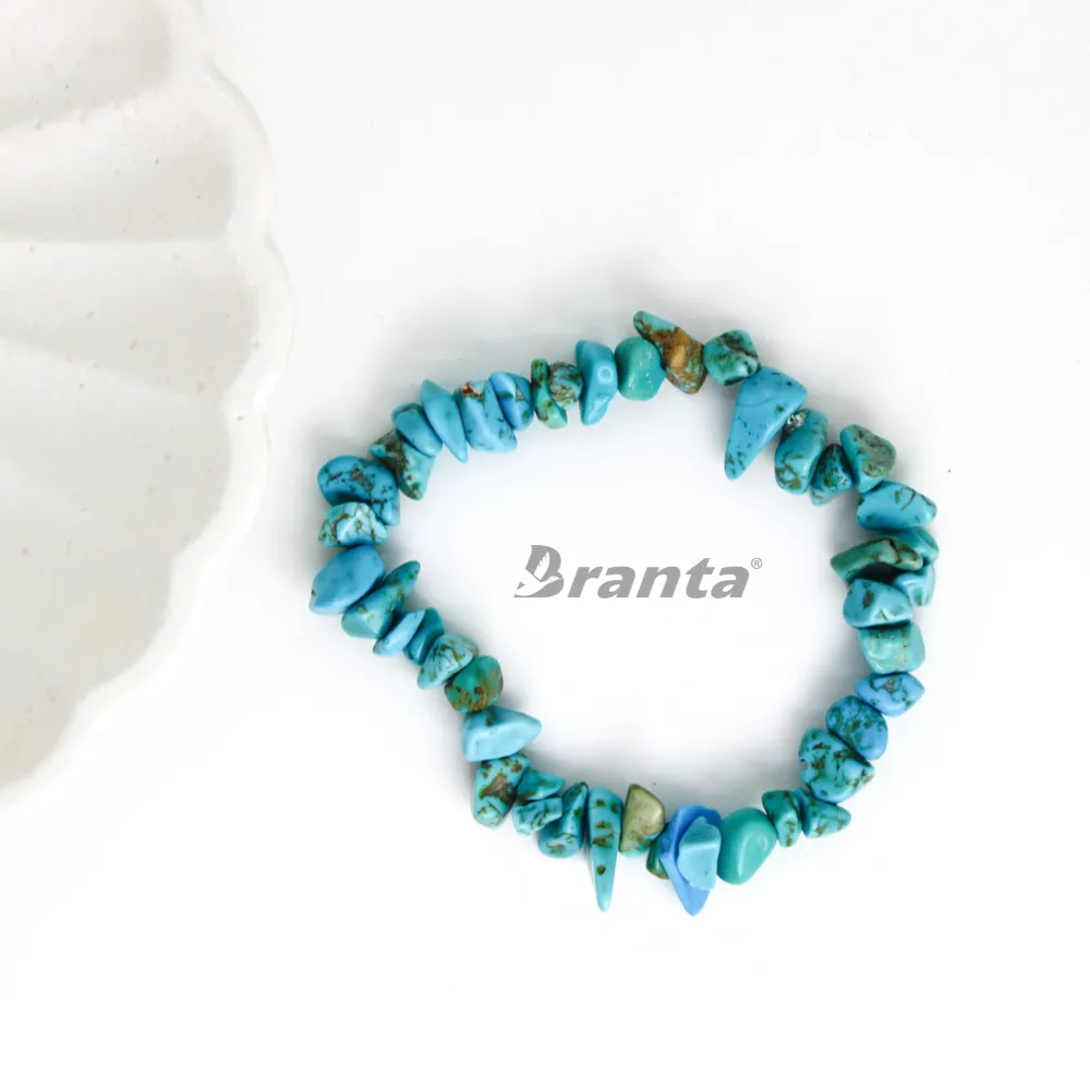 Aquamarine & Turquoise Chip Bracelet For Women