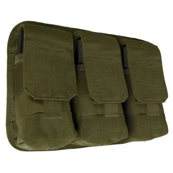 Army OD Green Universal Triple Rifle Mag Pouch