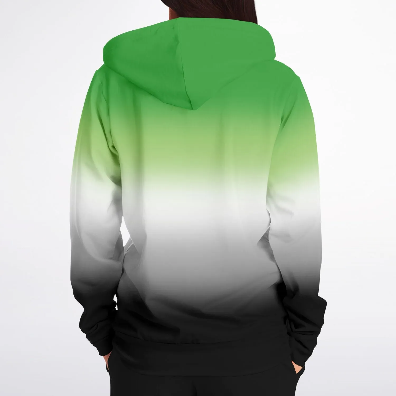 Aromantic Pride Ombre Full-Zip Hoodie