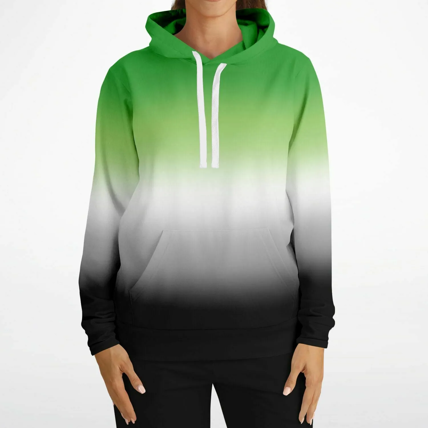 Aromantic Pride Ombre Pullover Hoodie