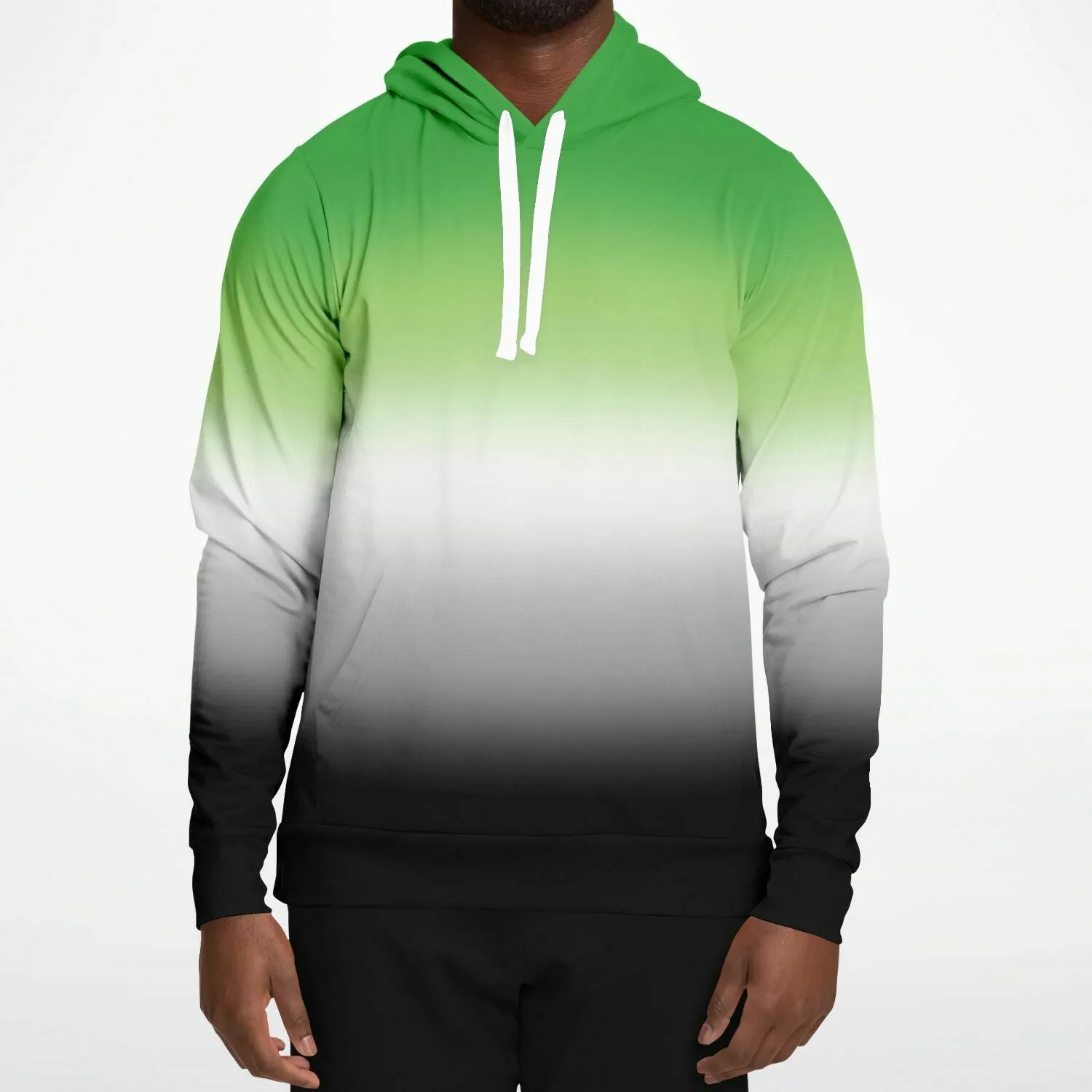 Aromantic Pride Ombre Pullover Hoodie