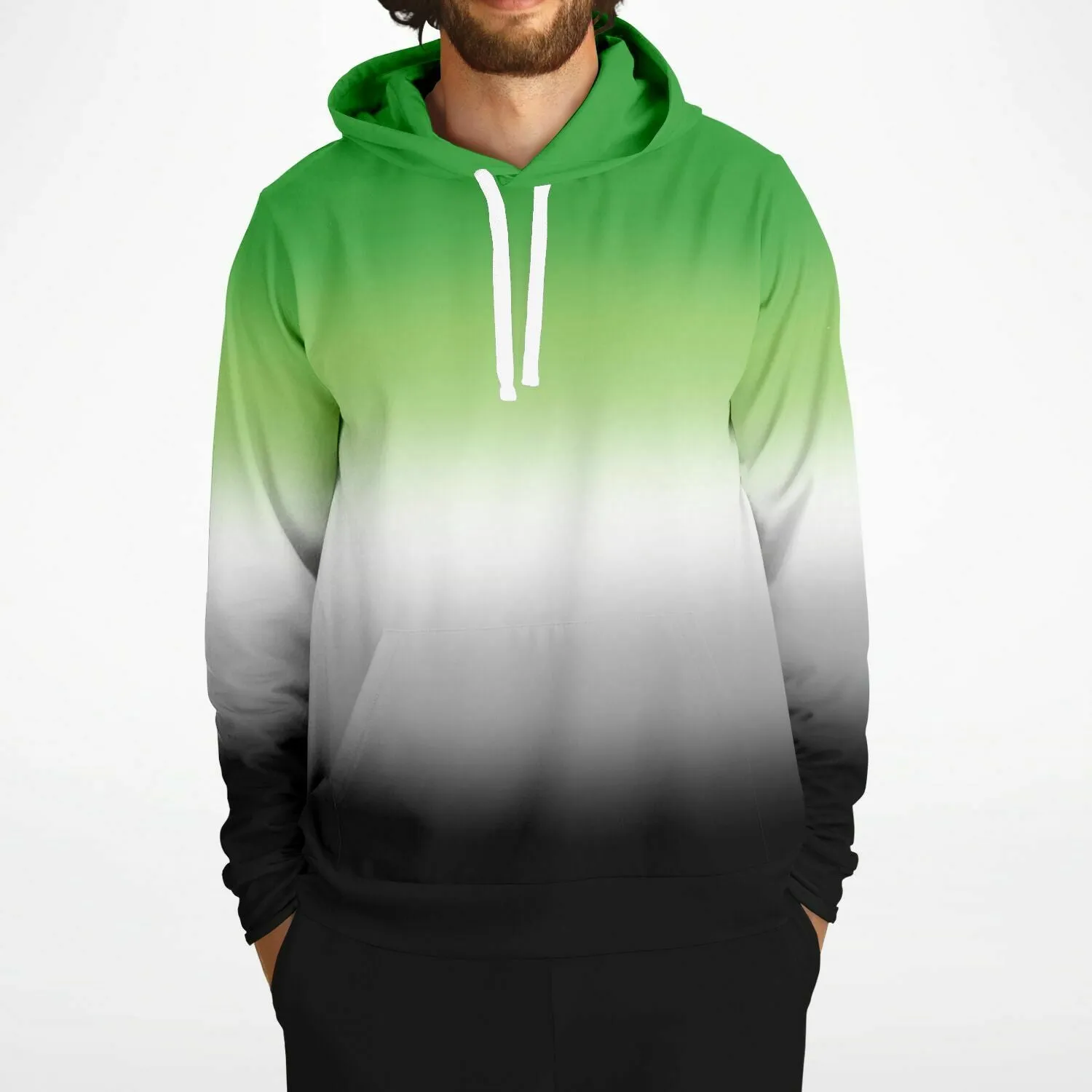 Aromantic Pride Ombre Pullover Hoodie