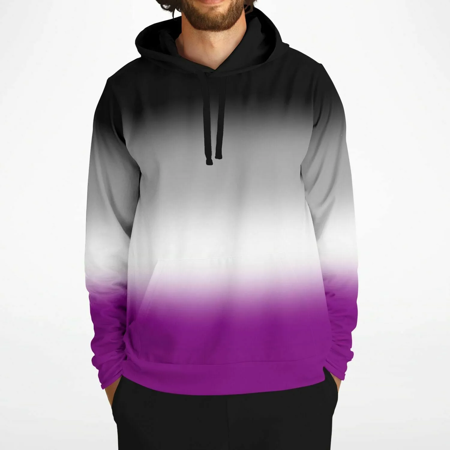 Asexual Pride Ombre Pullover Hoodie