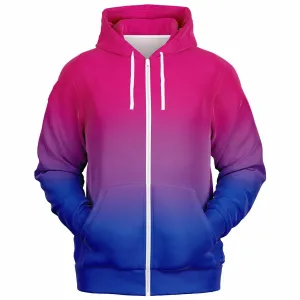 Bisexual Pride Ombre Full-Zip Hoodie