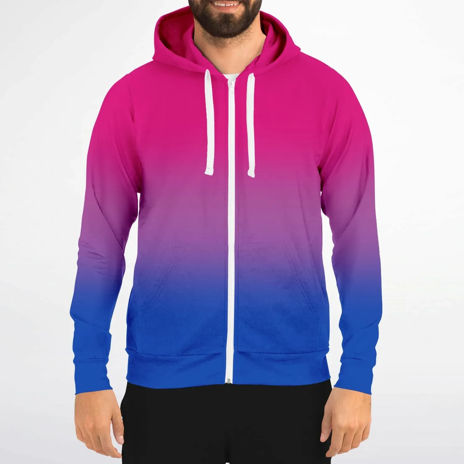 Bisexual Pride Ombre Full-Zip Hoodie