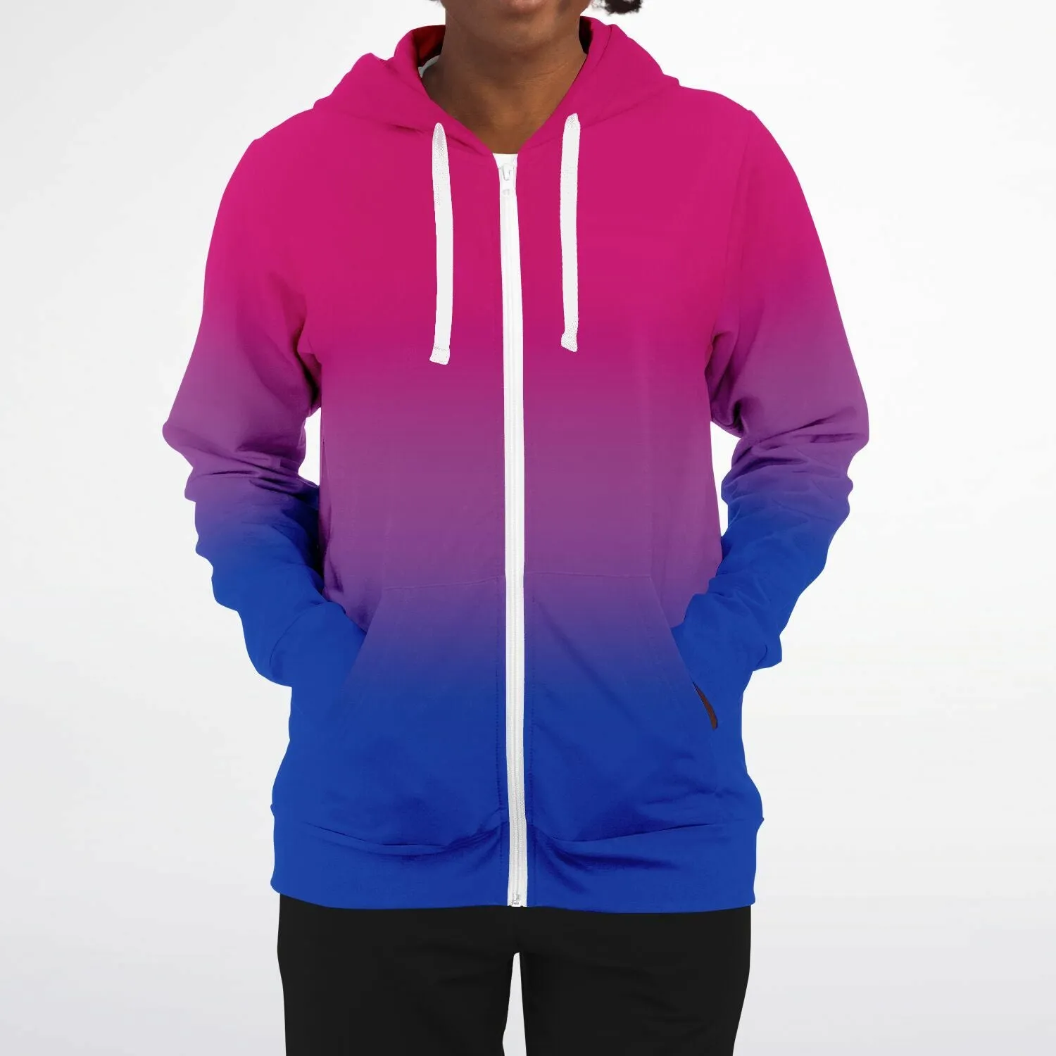 Bisexual Pride Ombre Full-Zip Hoodie