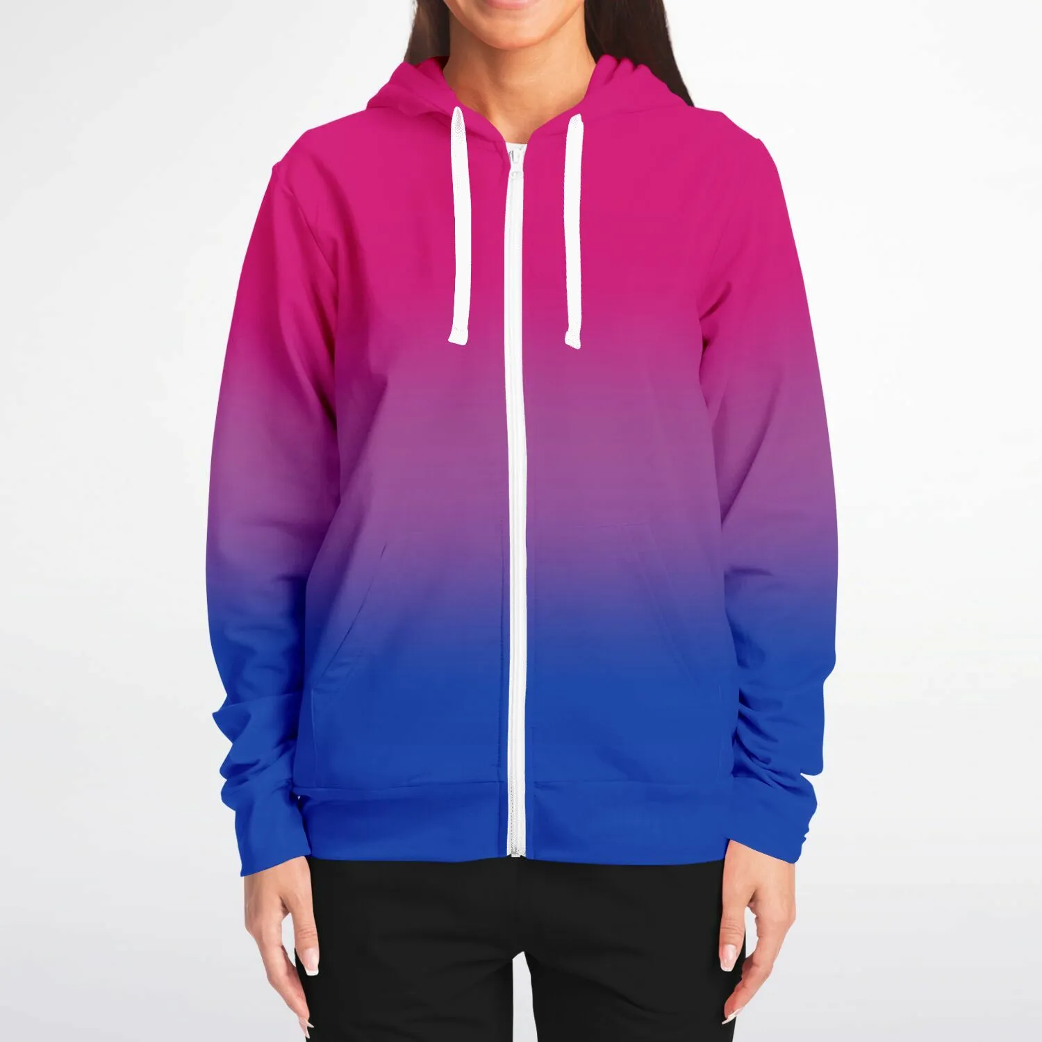 Bisexual Pride Ombre Full-Zip Hoodie