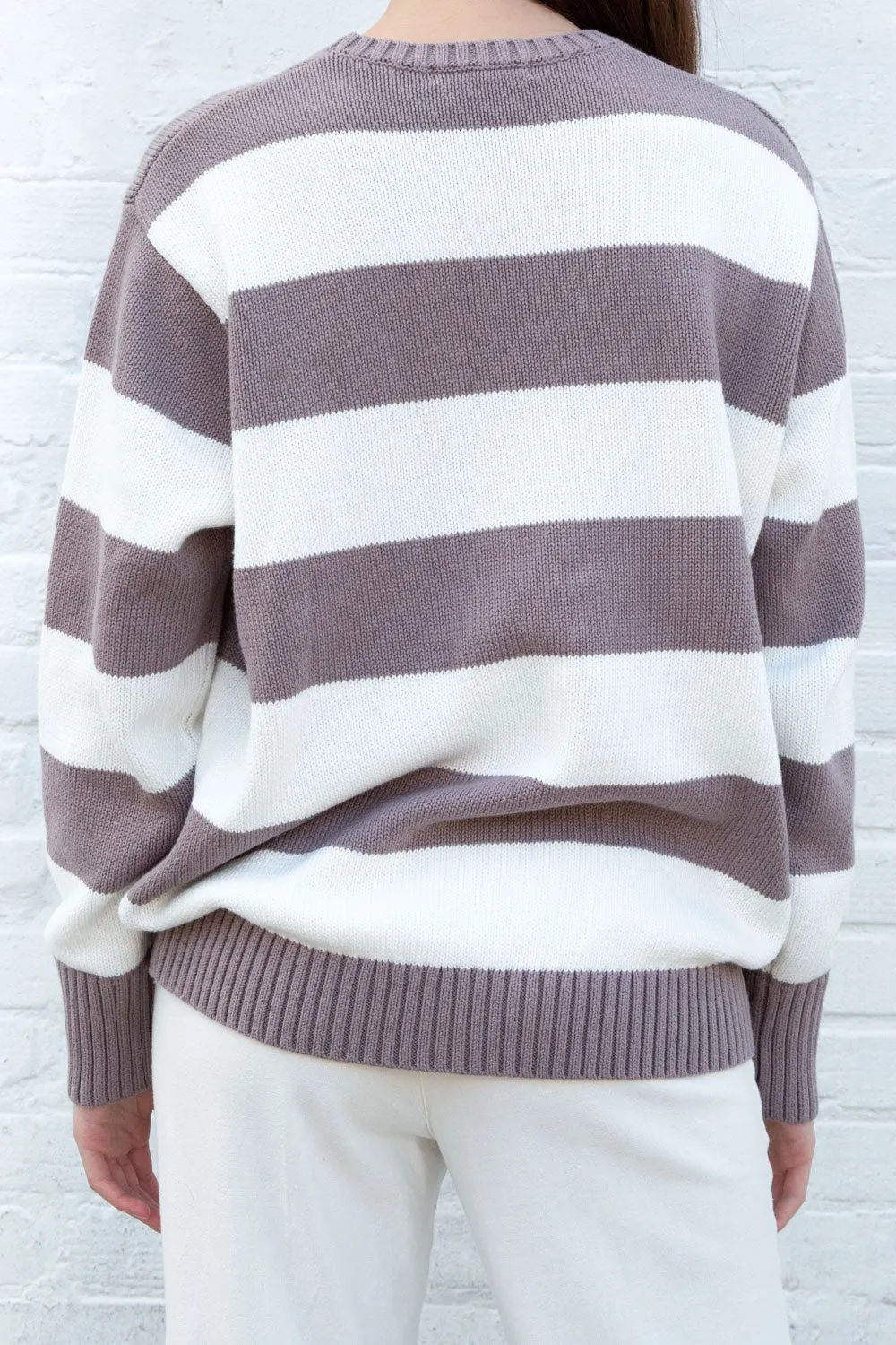 Brianna Cotton Thick Stripe Sweater