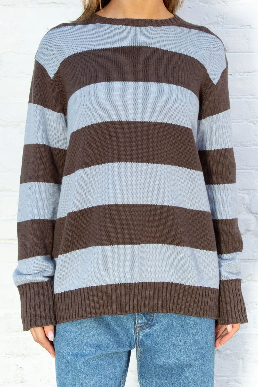 Brianna Cotton Thick Stripe Sweater