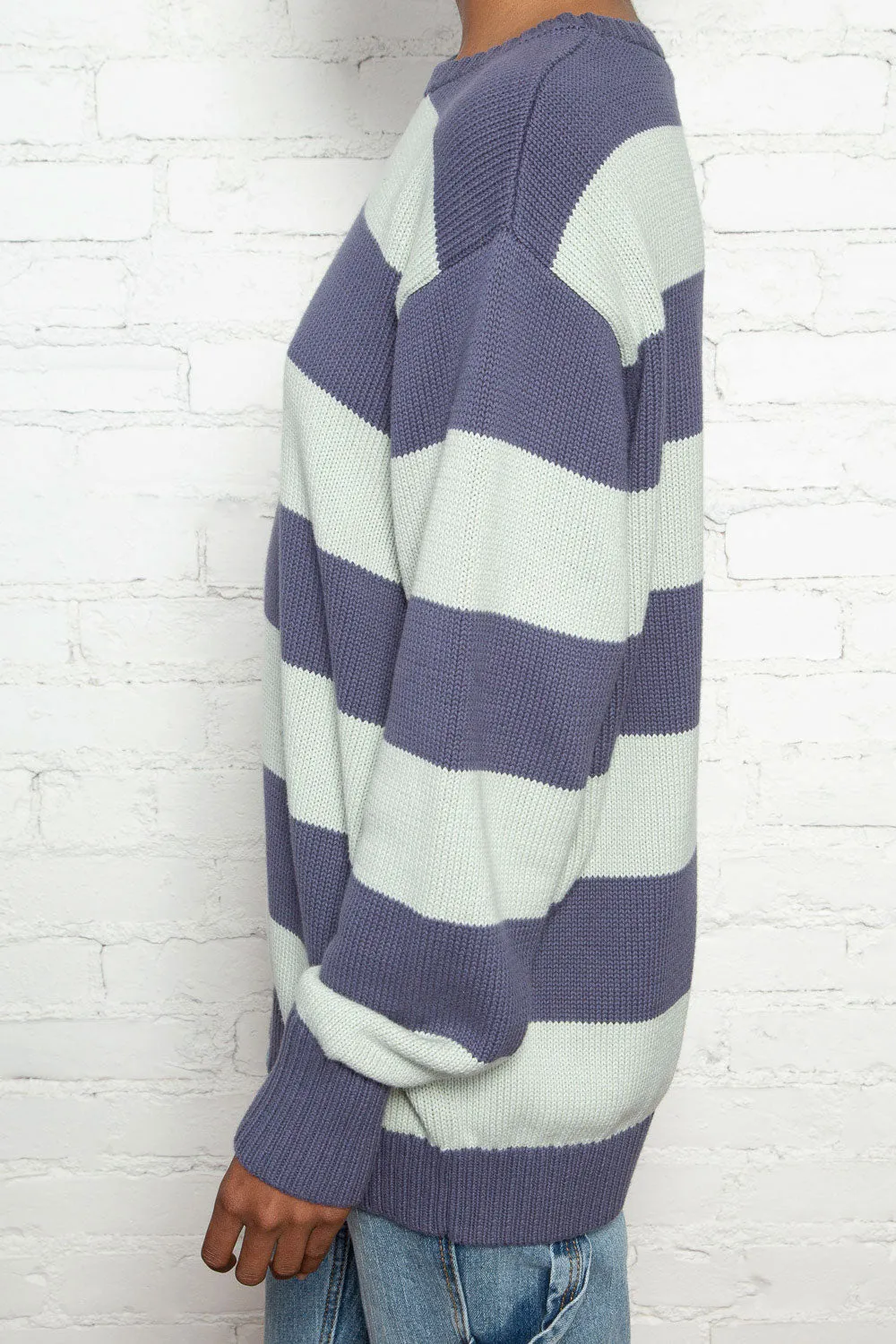 Brianna Cotton Thick Stripe Sweater