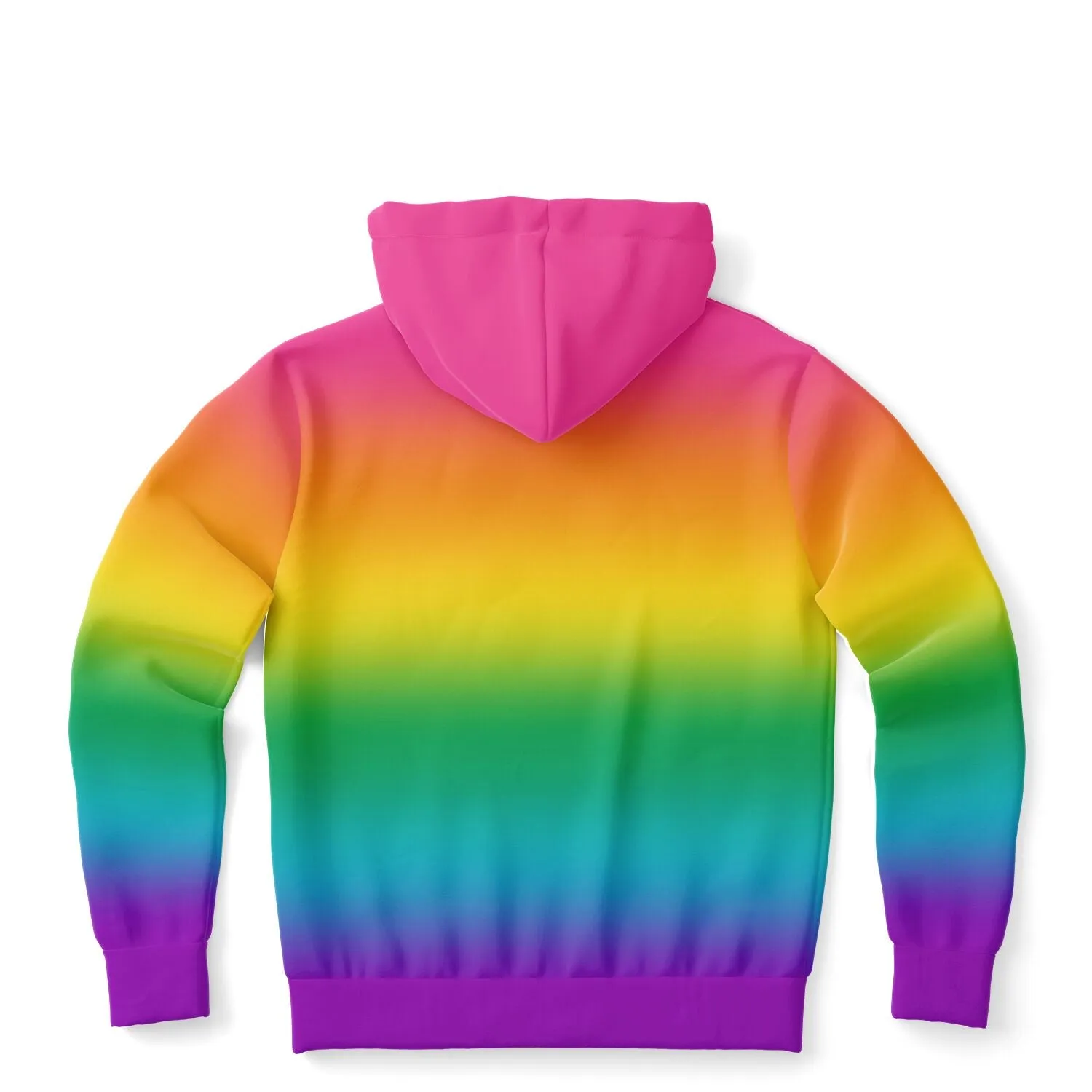 Bright Rainbow Ombre Pride Full-Zip Hoodie