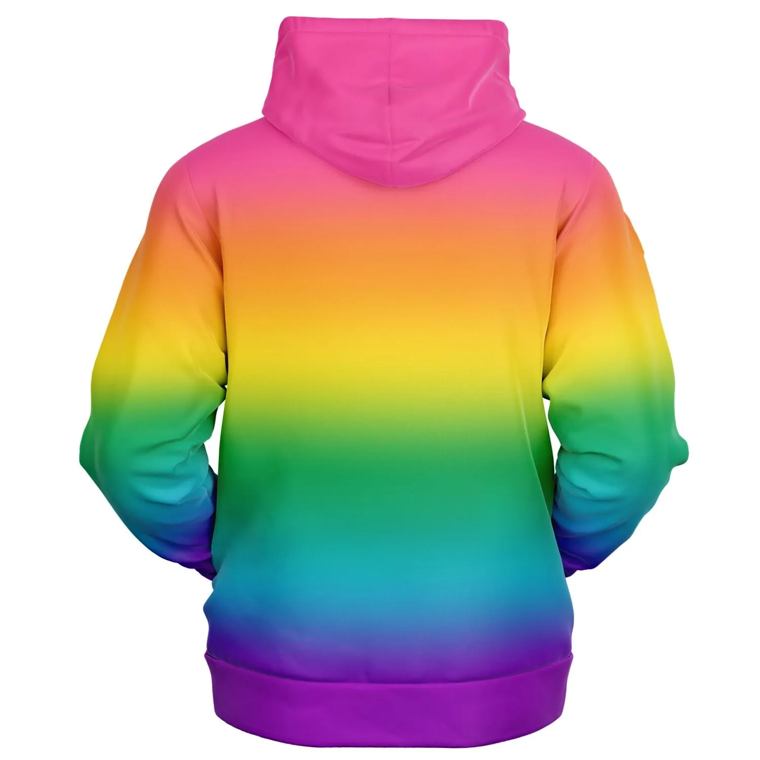 Bright Rainbow Ombre Pride Full-Zip Hoodie