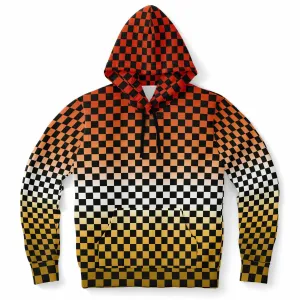 Butch Lesbian Pride Black Checkered Pullover Hoodie