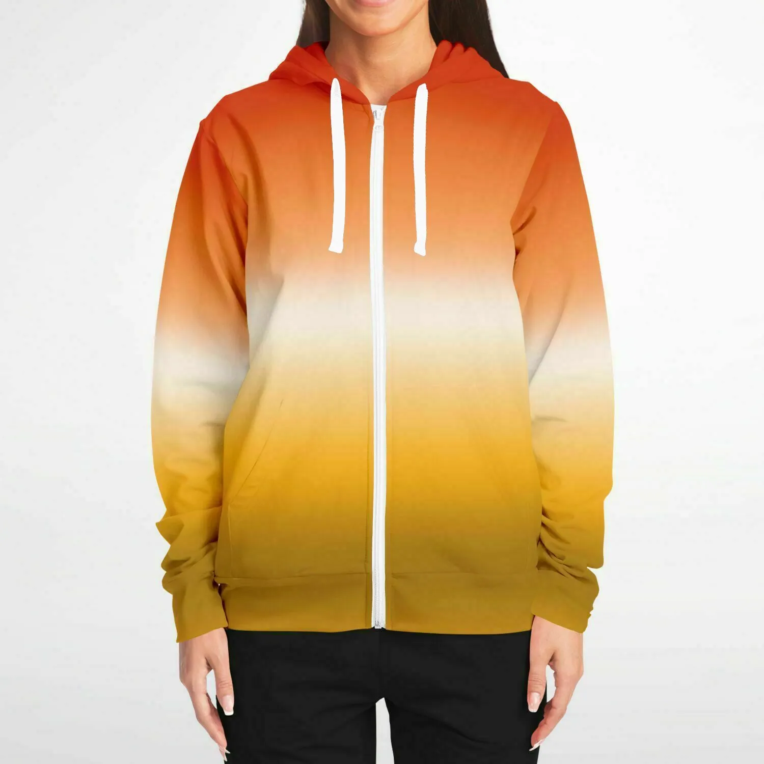 Butch Lesbian Pride Ombre Full-Zip Hoodie