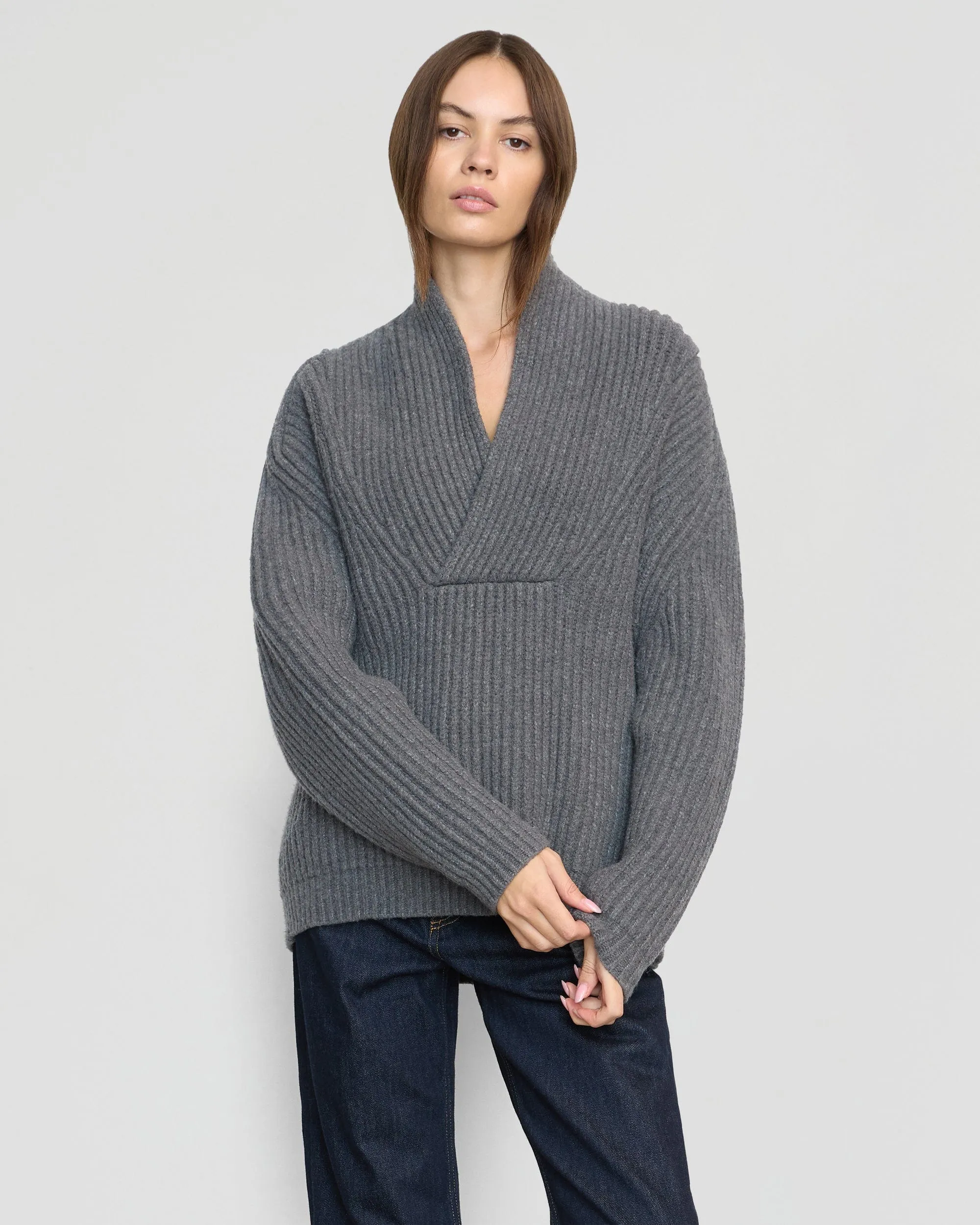 Campbell Shawl-Collar Sweater