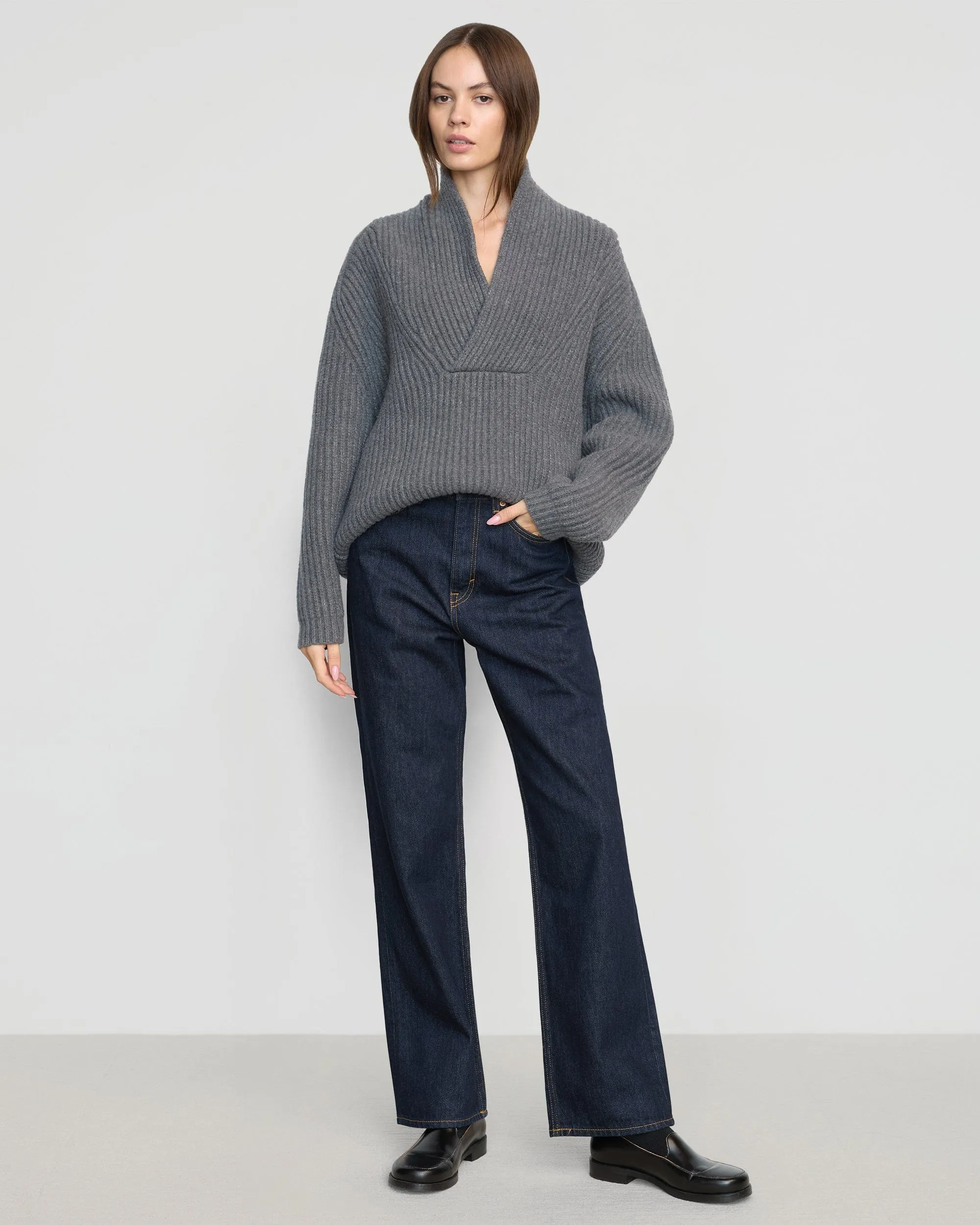 Campbell Shawl-Collar Sweater