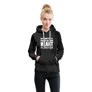 Cats Leave Paw Prints On Your Heart Forever Women’s Premium Hoodie