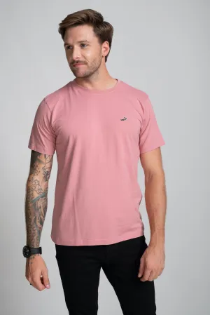 Classic Fit Short sleeves-CasualCrew Neck - Desert Rose