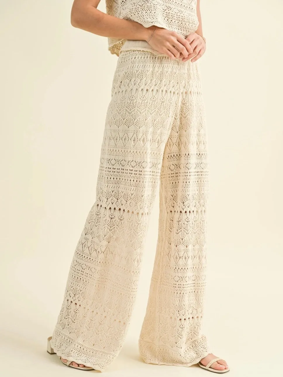 Crochet Pants - Ivory FINAL SALE