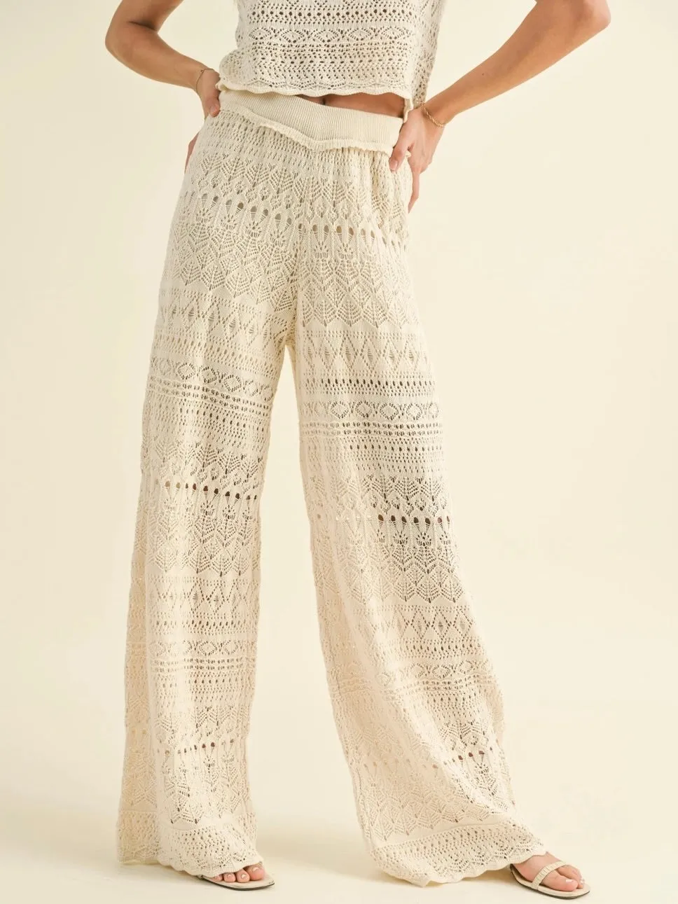 Crochet Pants - Ivory FINAL SALE