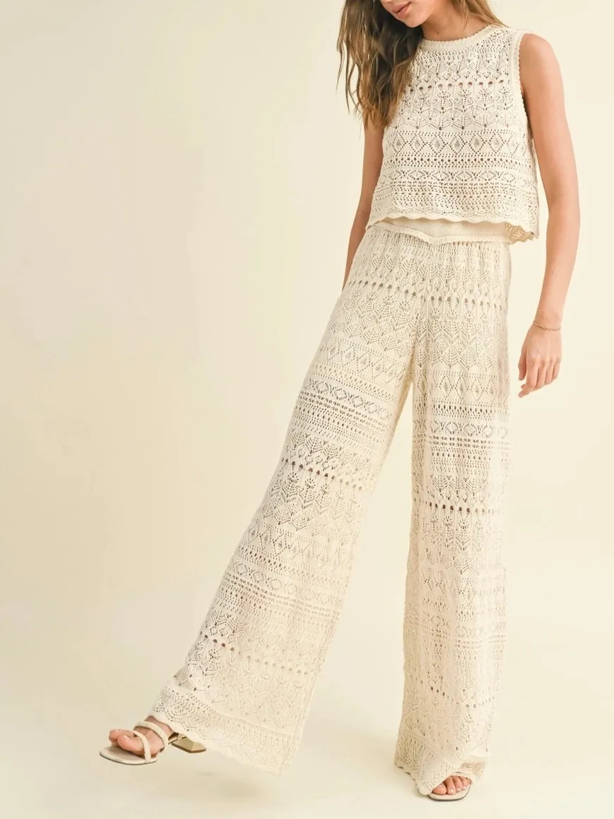 Crochet Pants - Ivory FINAL SALE