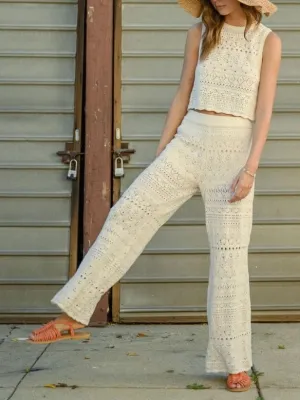 Crochet Pants - Ivory FINAL SALE