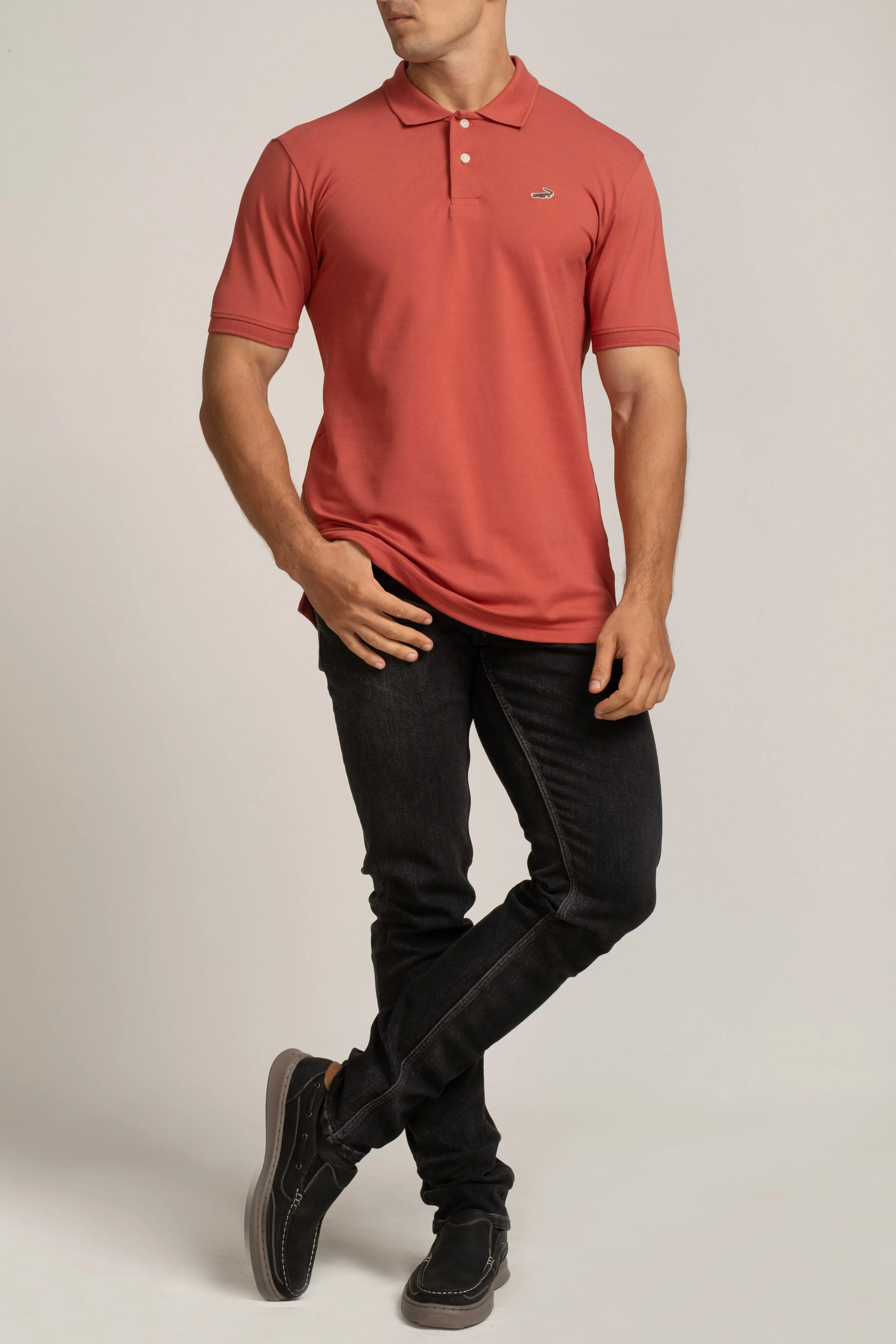 Crocodile Polo T-Shirts Cardinal