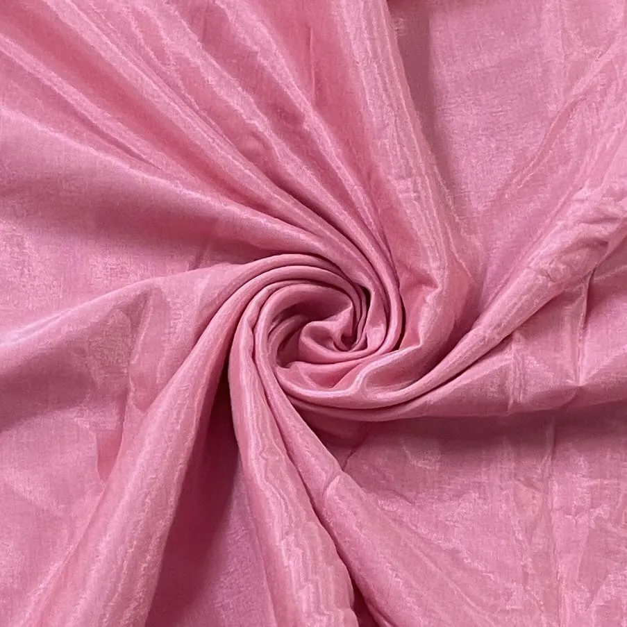 Dark Coral Pink Solid Shantoon Fabric