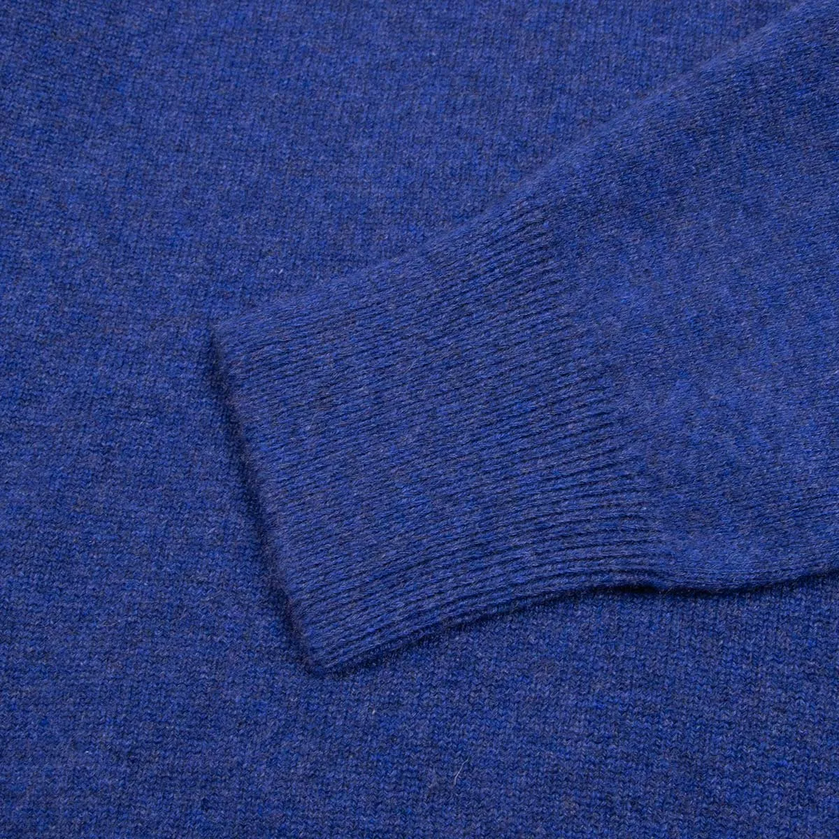 Electric Indigo Tiree 4ply Crew Neck Cashmere Sweater