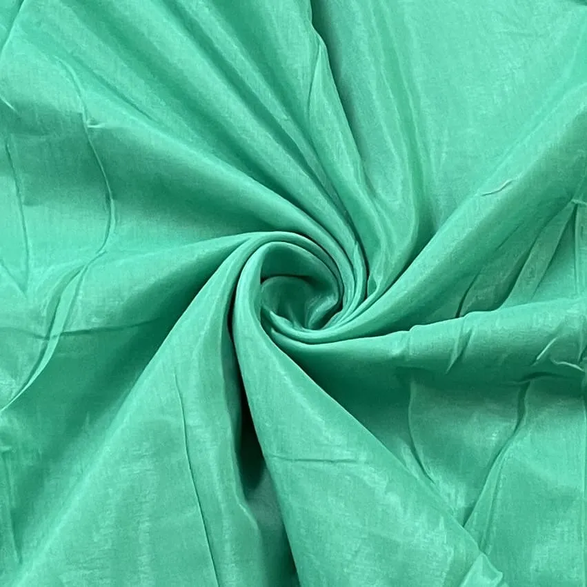 Emerald Green Solid Shantoon Fabric