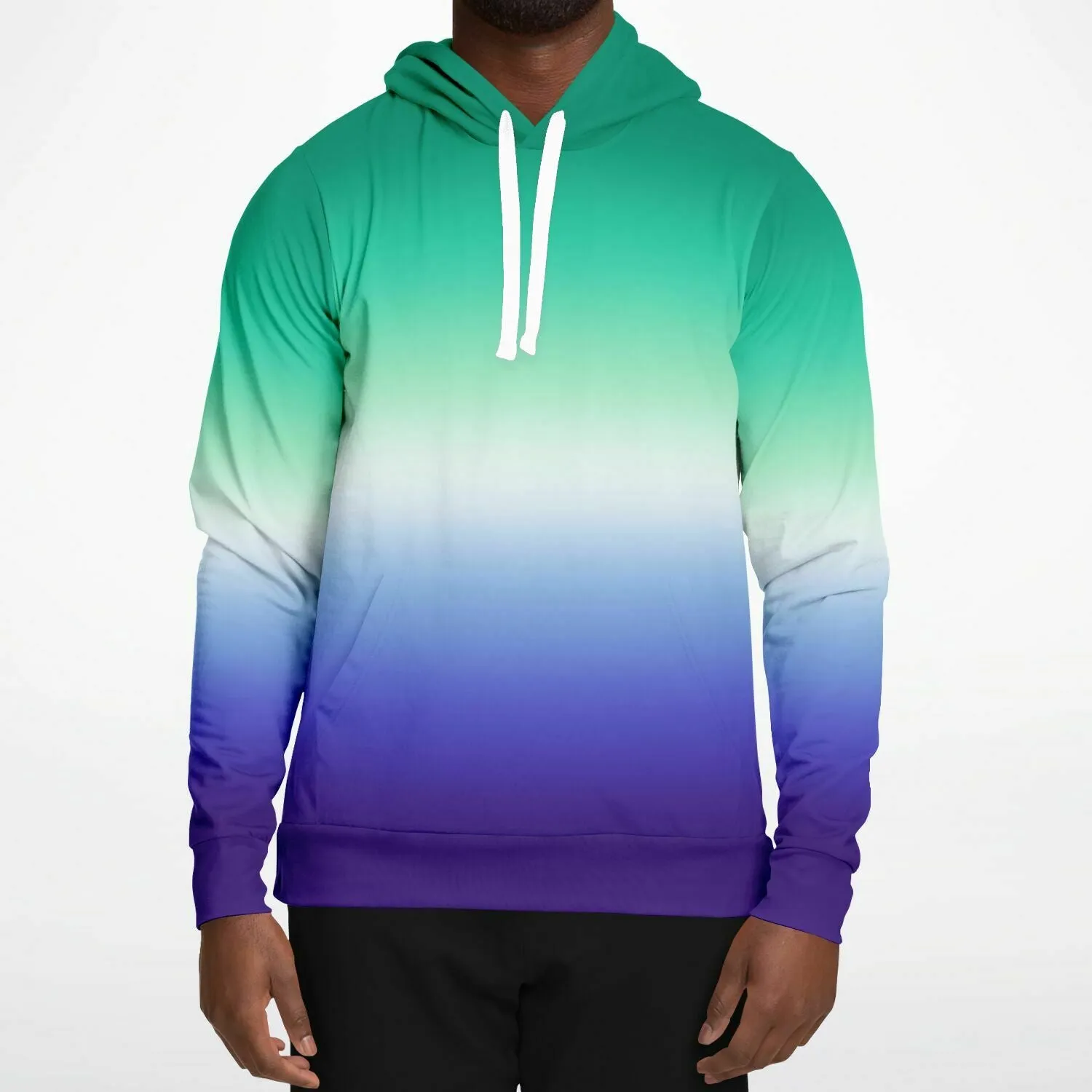 Gay MLM Vincian Pride Ombre Pullover Hoodie