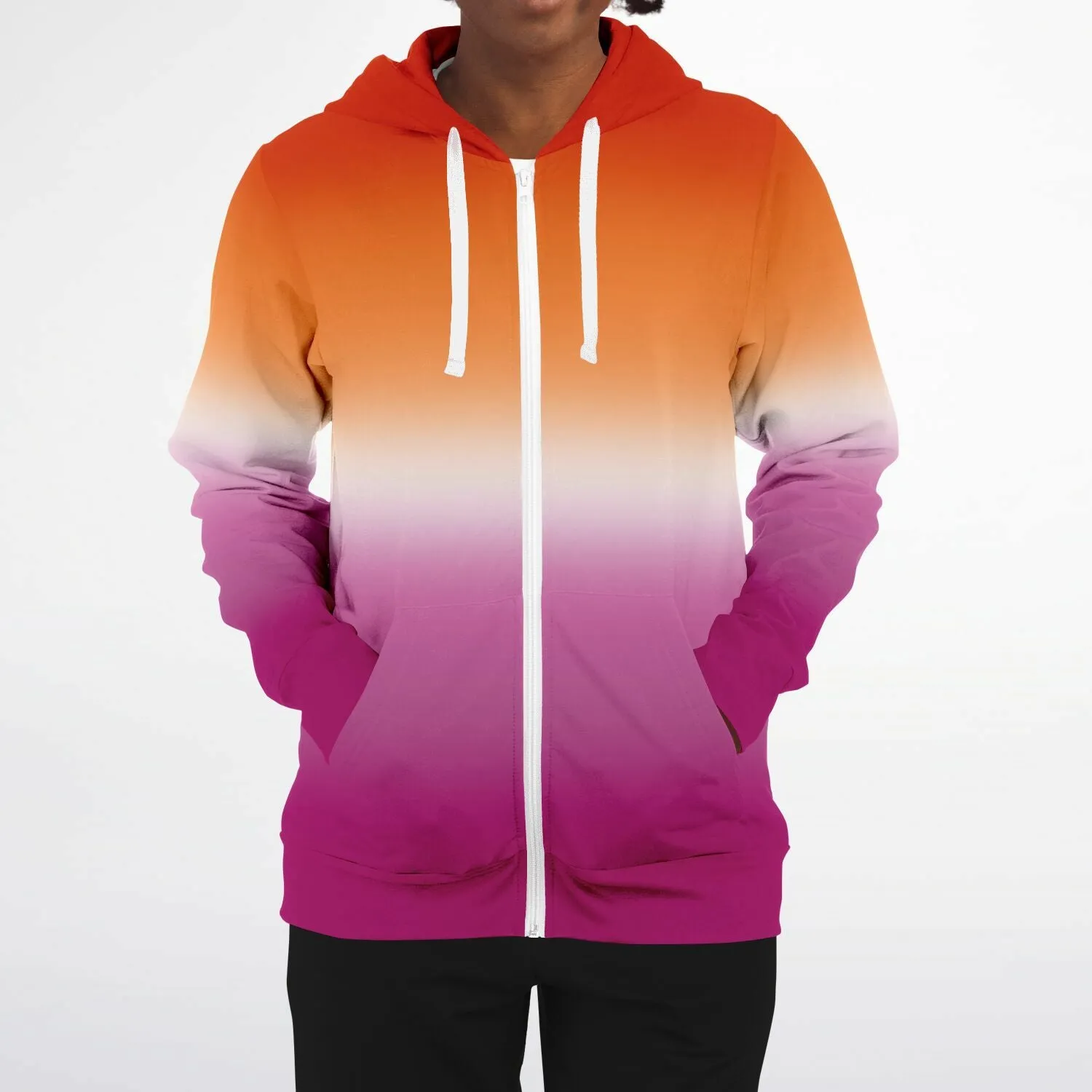 Lesbian Pride Ombre Full-Zip Hoodie