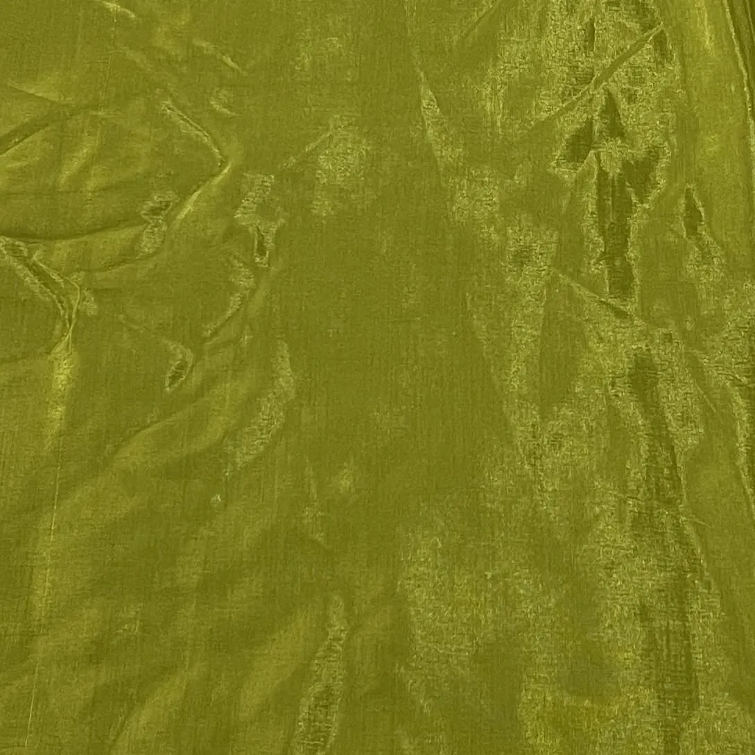 Mehndi Green Solid Shantoon Fabric