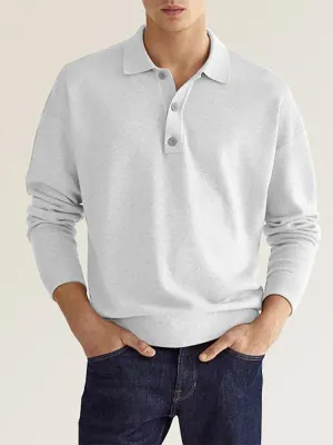 Mens Classic Long Sleeve Polo Shirts