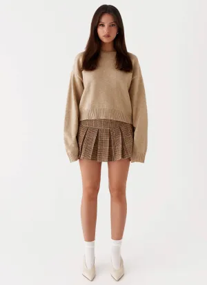 Monika Oversized Jumper - Beige