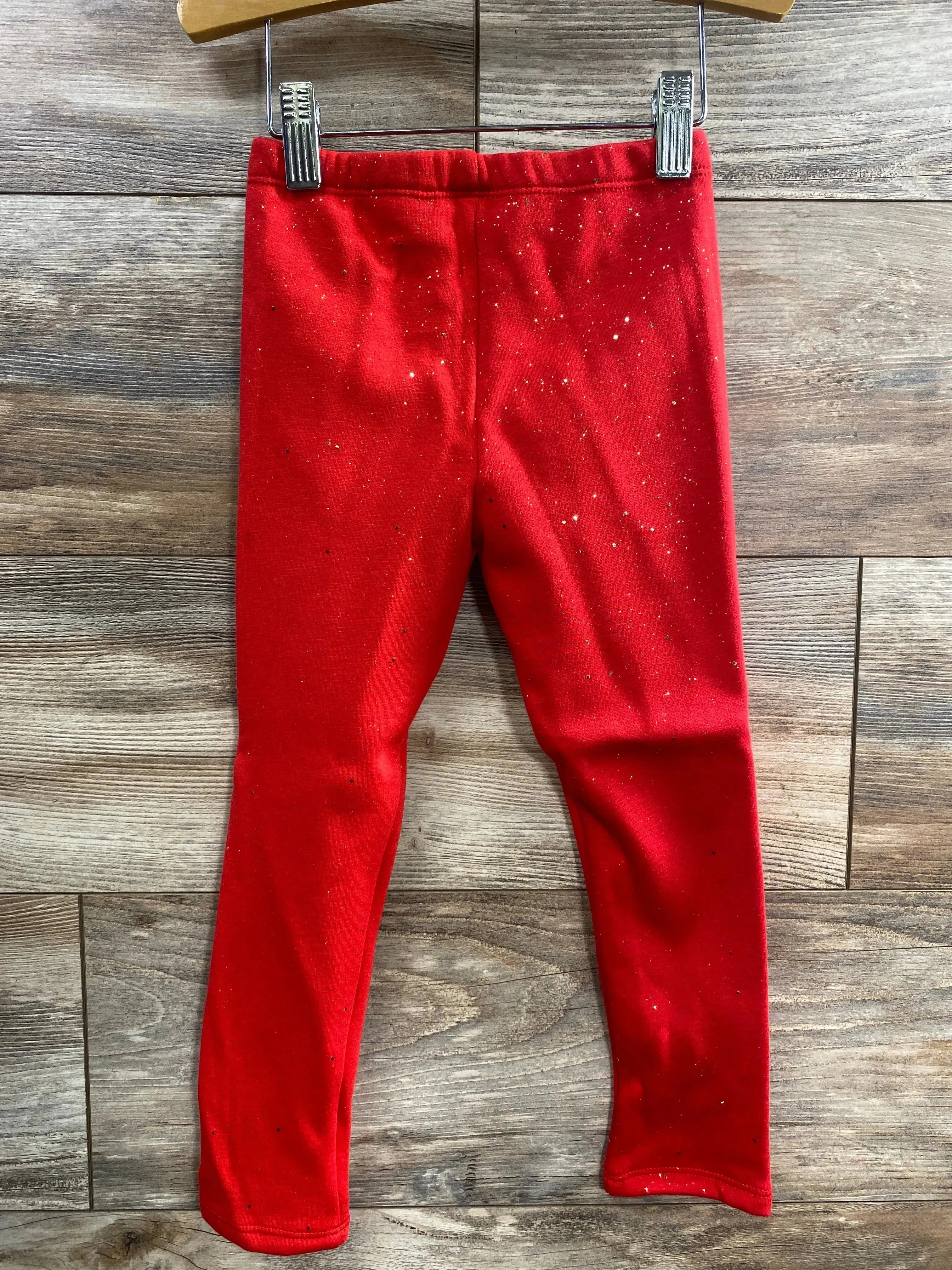 NEW Okie Dokie Tokyo Red Fleece Lined Legging sz 4T