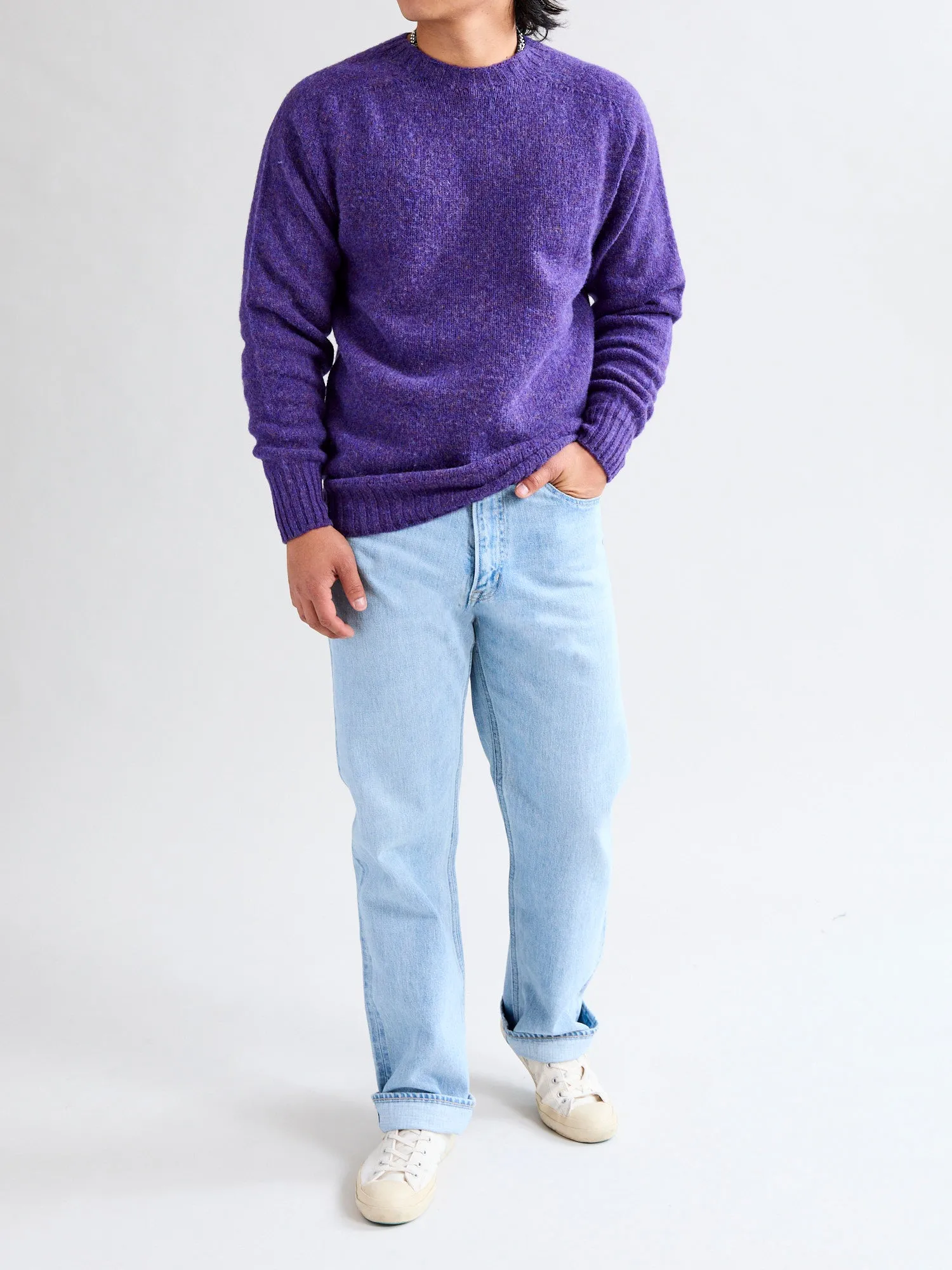 "Birth of the Cool" Wool Sweater in Lavender