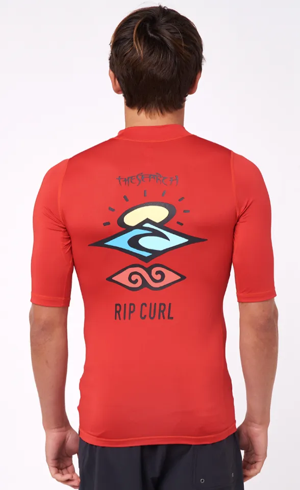 Ripcurl Icons Perf Short Sleeve Uv Rash Guard T-Shirt