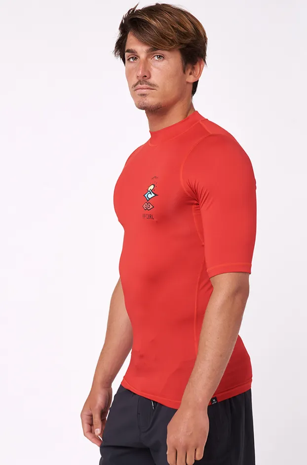 Ripcurl Icons Perf Short Sleeve Uv Rash Guard T-Shirt