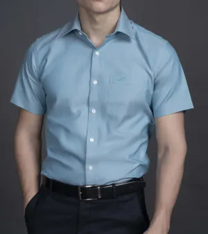 Slim Fit Short sleeves-Formal Shirts  - Teal