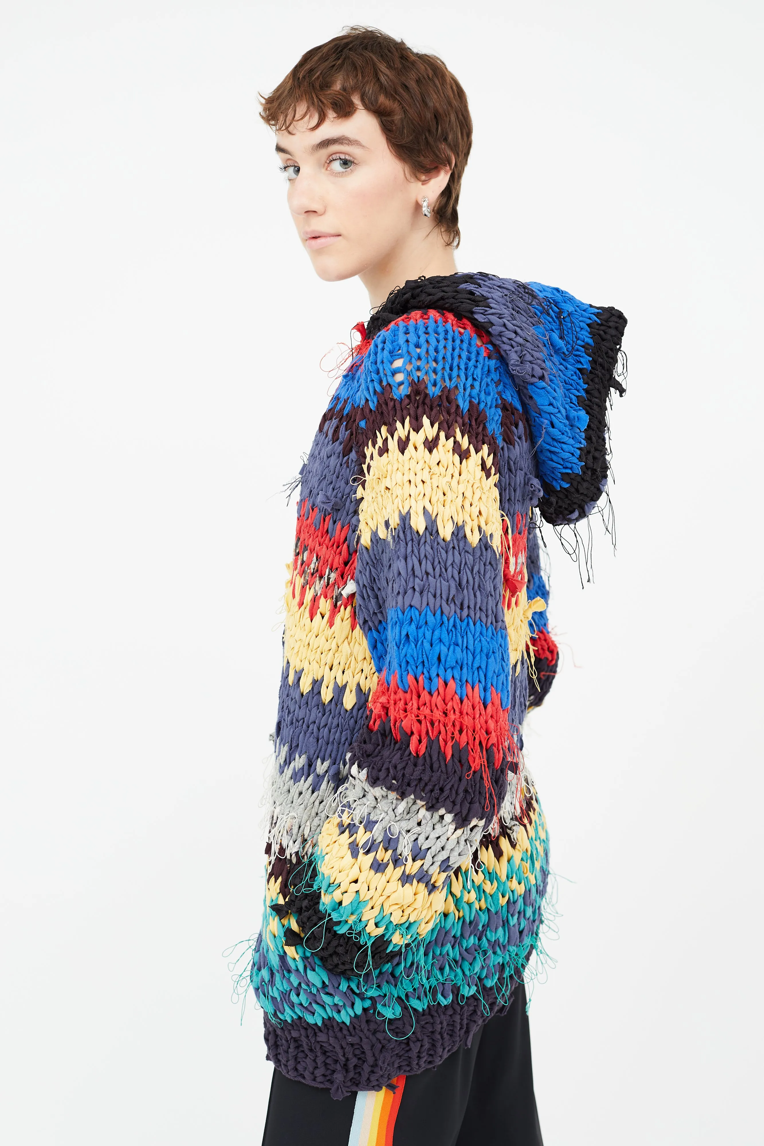 Spring 2012 Multicolour Thick Knit Hoodie