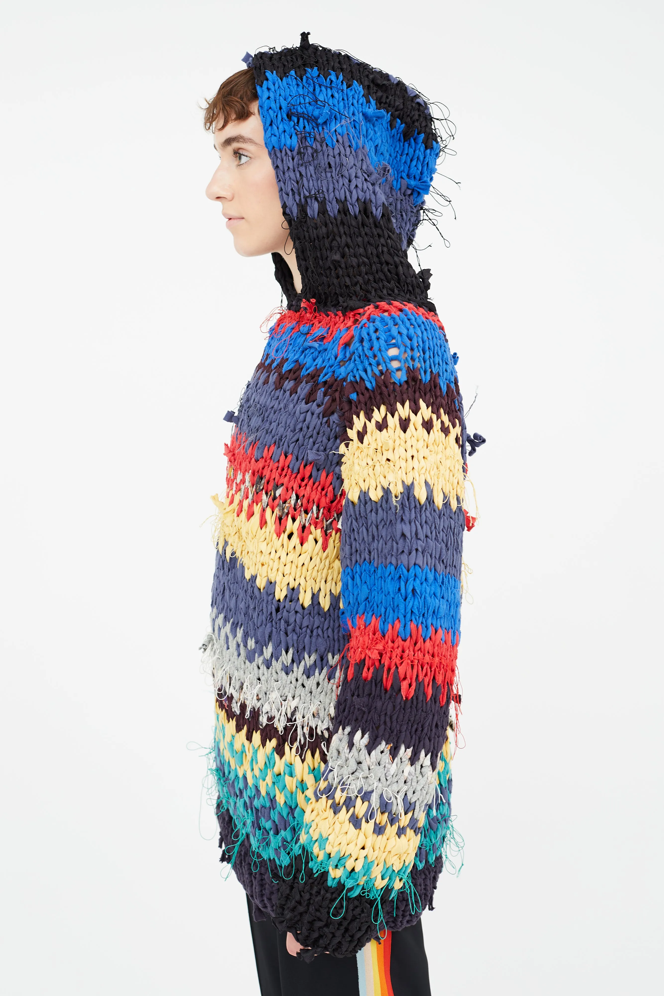 Spring 2012 Multicolour Thick Knit Hoodie