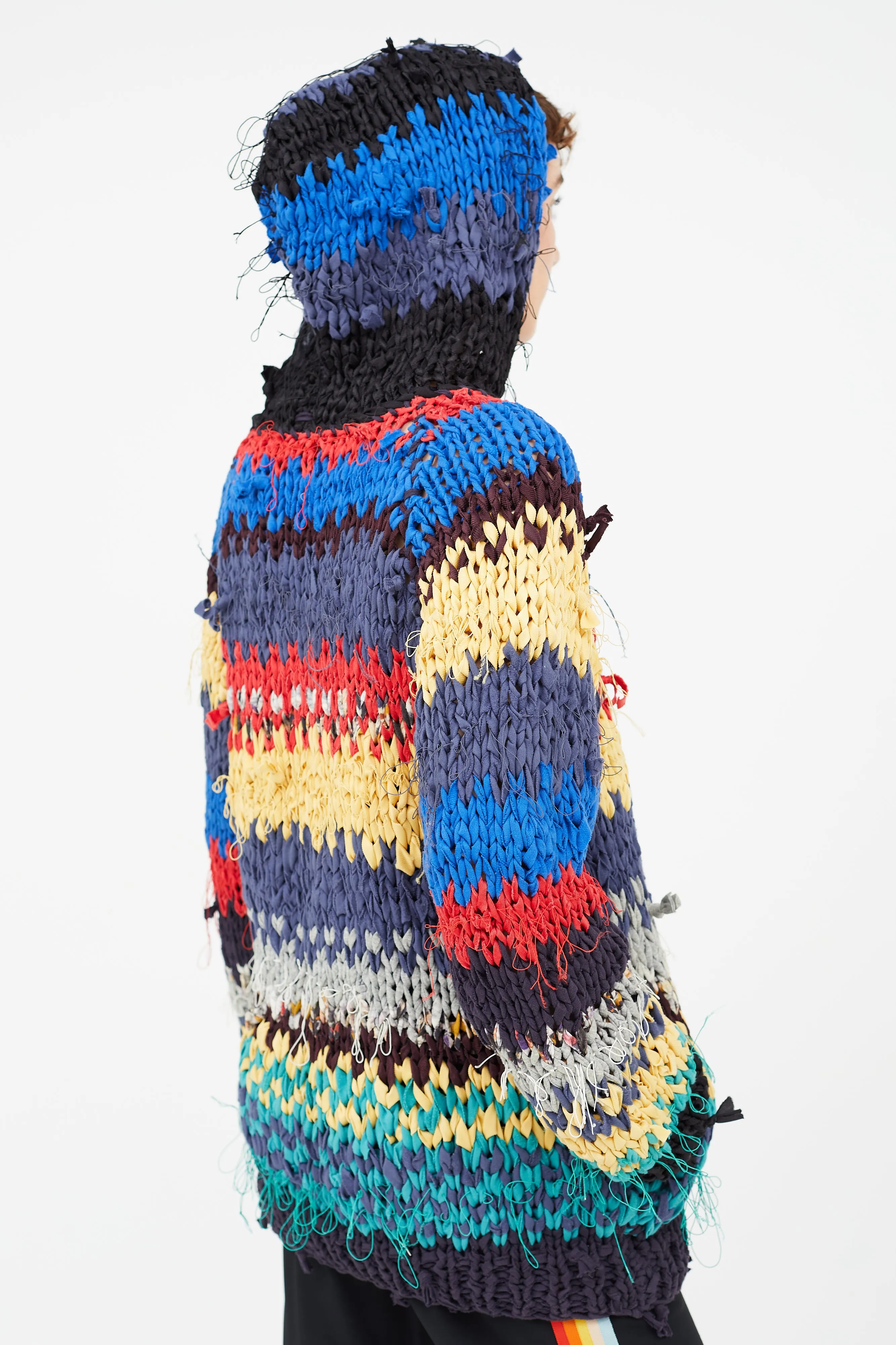 Spring 2012 Multicolour Thick Knit Hoodie