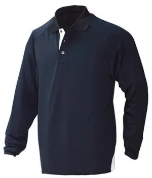 Stencil Mens Long Sleeve Team Polos (1042)