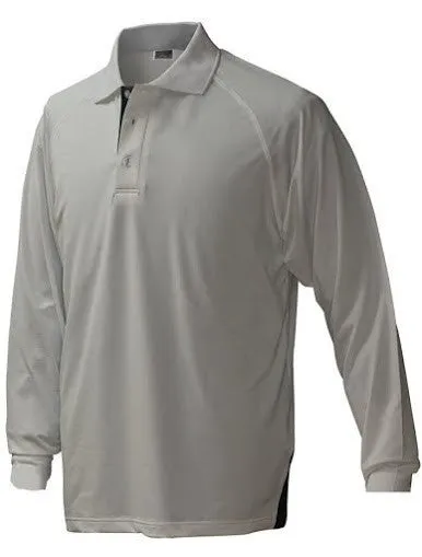 Stencil Mens Long Sleeve Team Polos (1042)