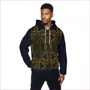 Tribalist 2 Men's Heavy Fleece Raglan Zip Up Hoodie With Pocket