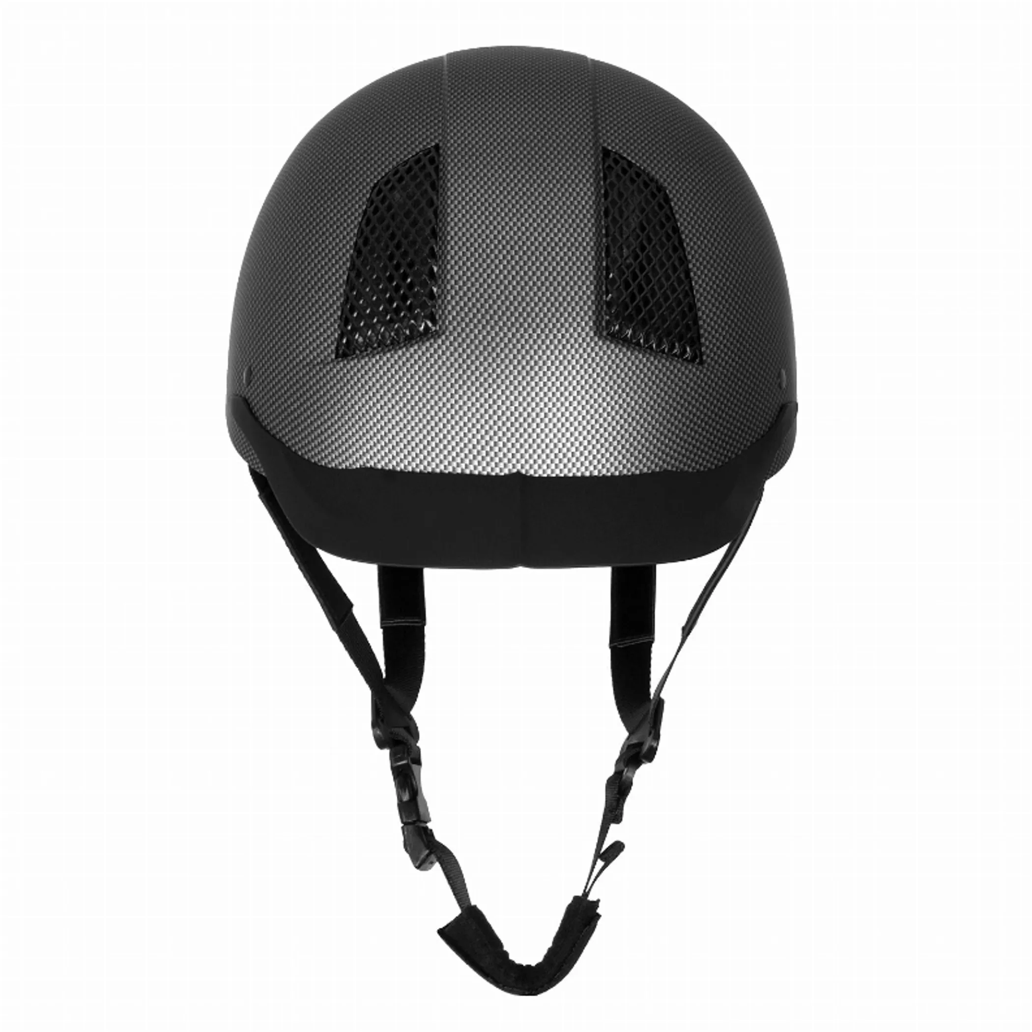 TuffRider Carbon Fiber Shell Helmet| Schooling Protective Head Gear for Equestrian Riders - SEI Certified, Tough and Durable - Black